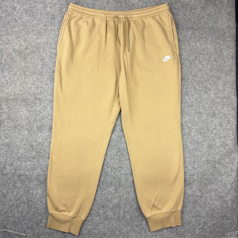 Nike Pants Mens XL Gold Club Fleece Joggers Sweatpants Activewear Athletic Comfy